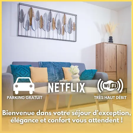 Centre-ville - Fibre - Netflix - Le Beverley Appartement Blain